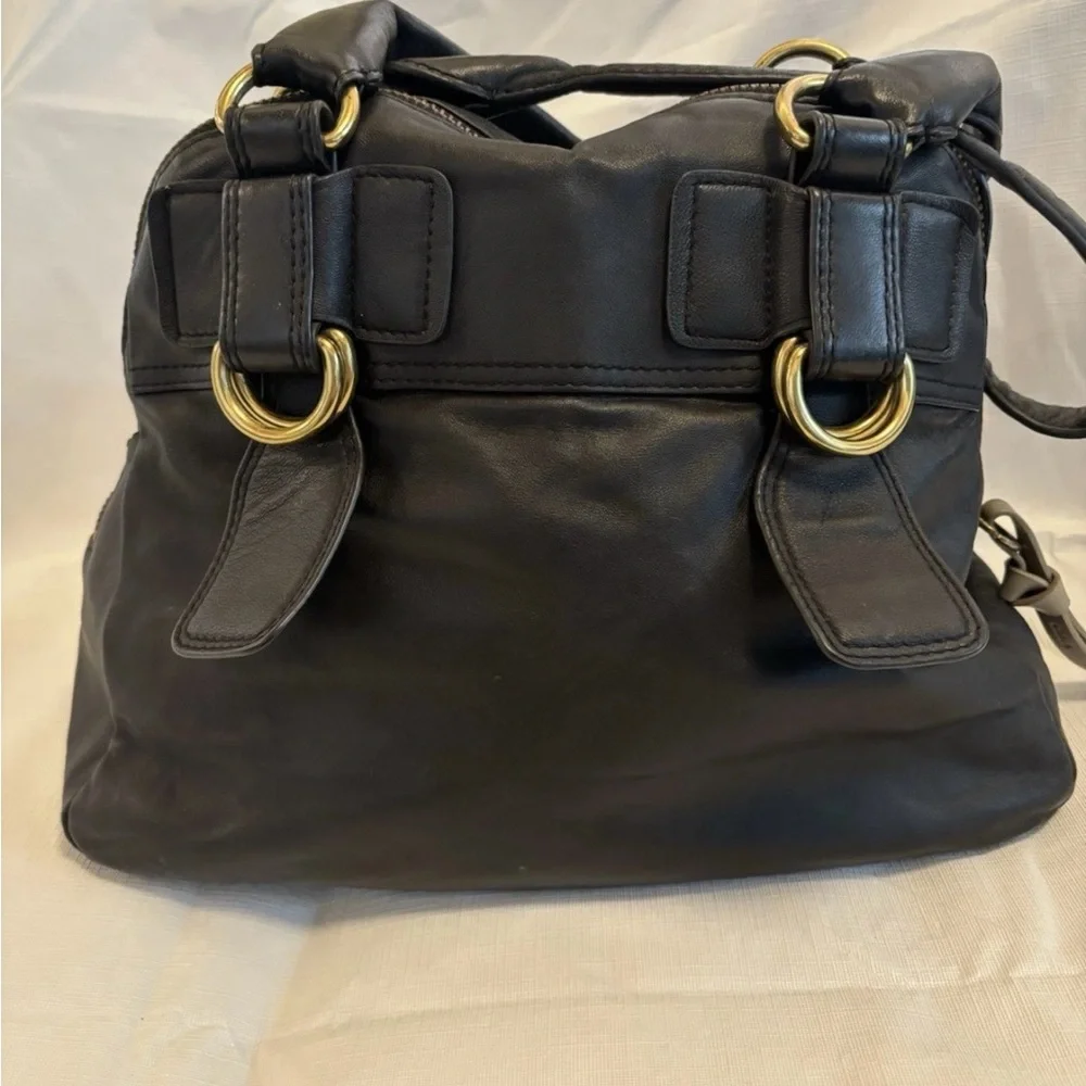 VTG Chloe Brown Quilted Leather Shoulder Bag